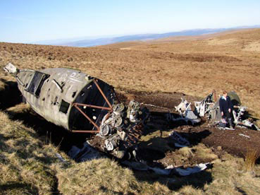 plane viking vickers crash irish site alan
